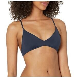 Roxy Women's Beach Classics Athletic Bikini Top Mood Indigo Size XL Criss Cross
